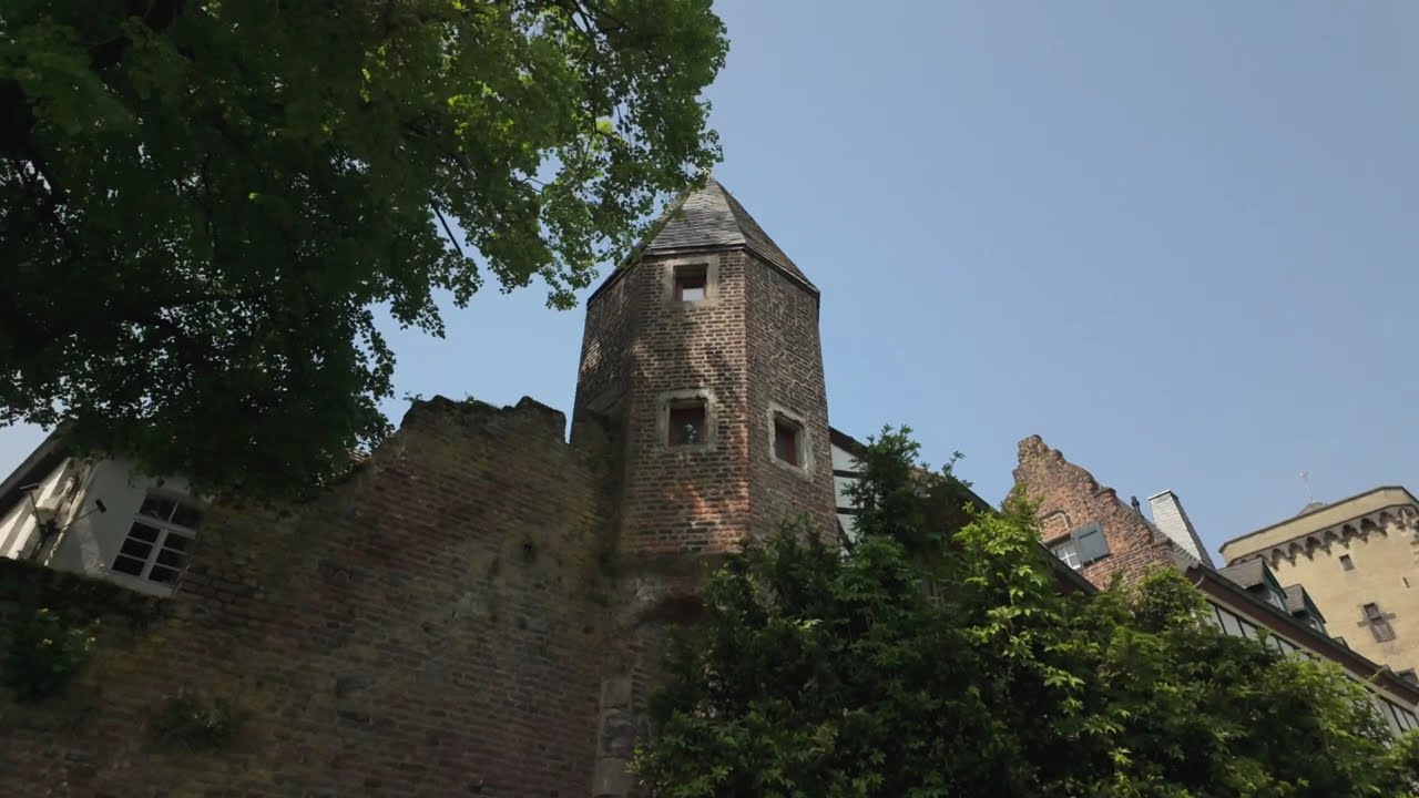 Zons am Rhein historische Altstadt 4K DJI Osmo Pocket 3