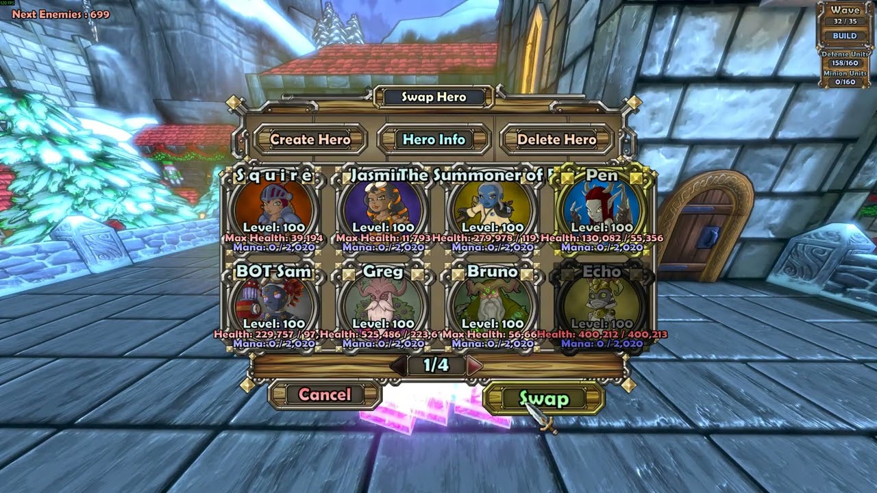 Dungeon Defenders - Frostdale Royal Court - RLHC - Wave 32 build