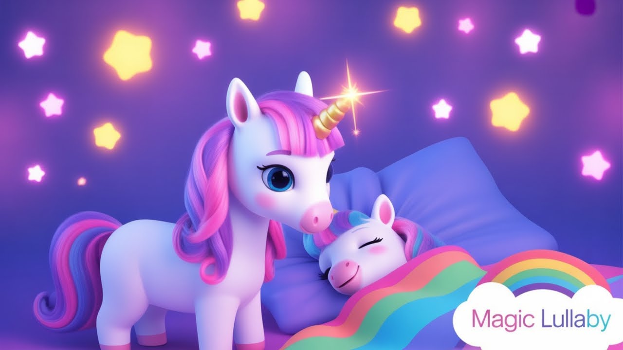 Baby Unicorn&rsquo;s Bedtime Lullaby 🌙 | Mommy Unicorn&rsquo;s Goodnight Song | Sleep Music for Kids