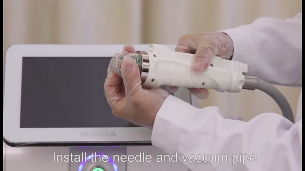 RF microneedle machine installation video