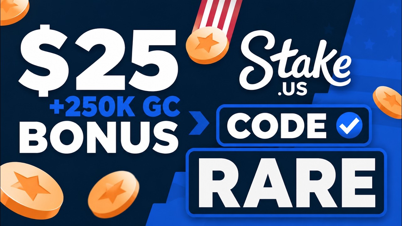Stake US Bonus Code RARE - $25 + 250K GC bonus on Stake US (review bonus code 2026)