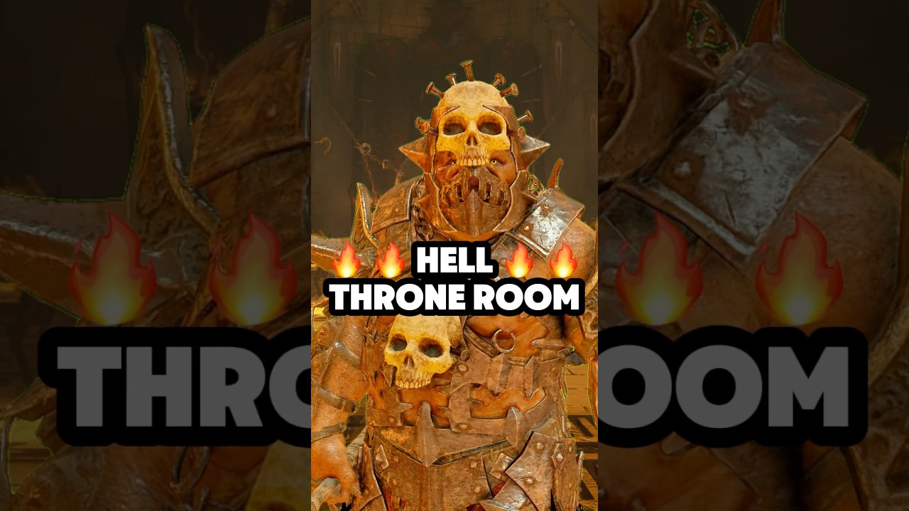 Throne Room from HELL! 🔥 Shadow of War Strongest Fort 