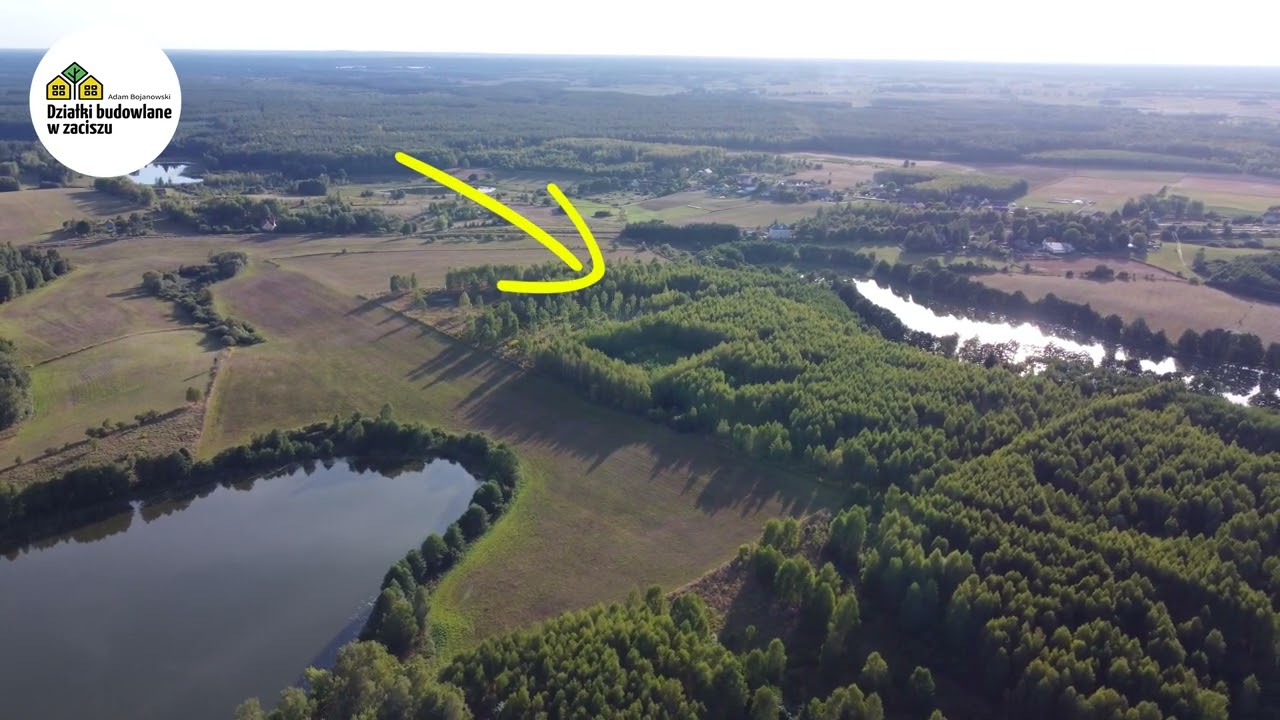Działka budowlana z widokiem na dwa jeziora - świetna lokalizacja Mazury - Grom