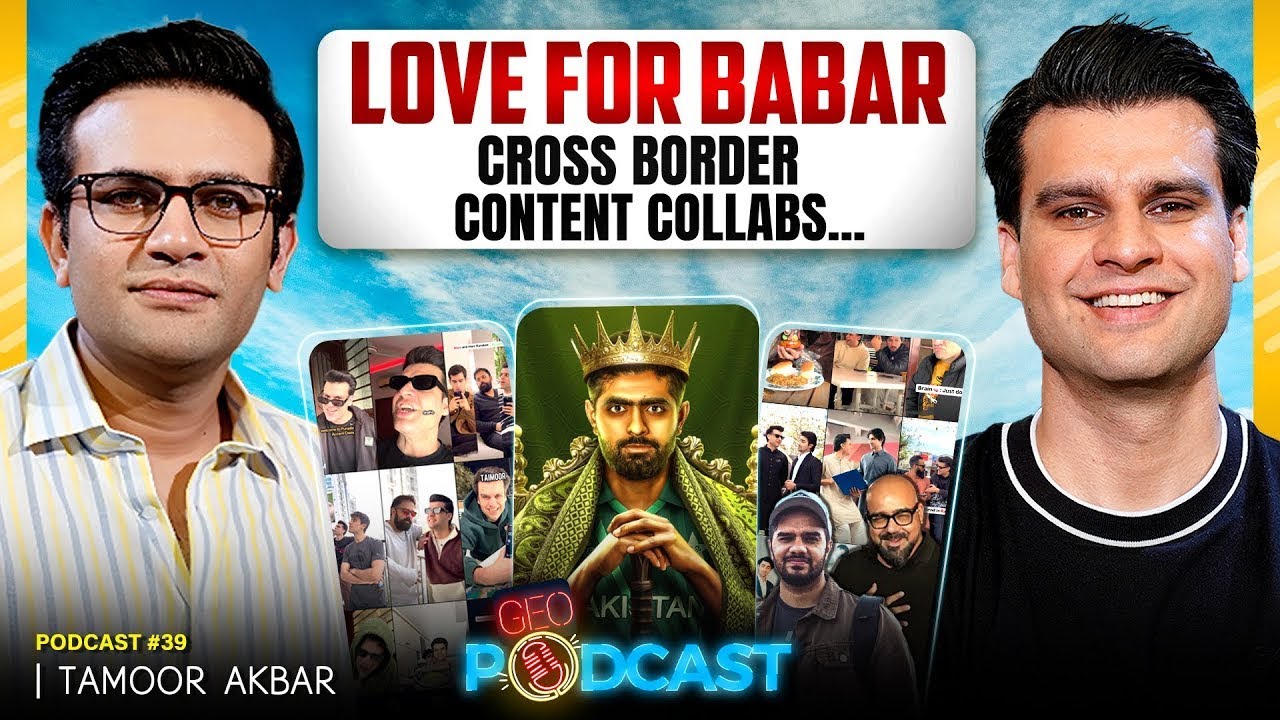 Love for Babar!👑 - Tamoor Akbar reveals his content ideas! - Geo Podcast - Mubashir Hashmi
