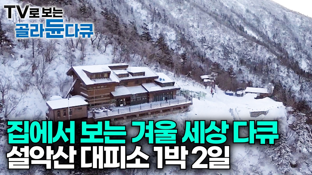 폭설로 오도 가도 못하는 상황. 설악산 대피소에서 하룻밤 어떤지 봤더니｜하나뿐인 지구｜#골라듄다큐