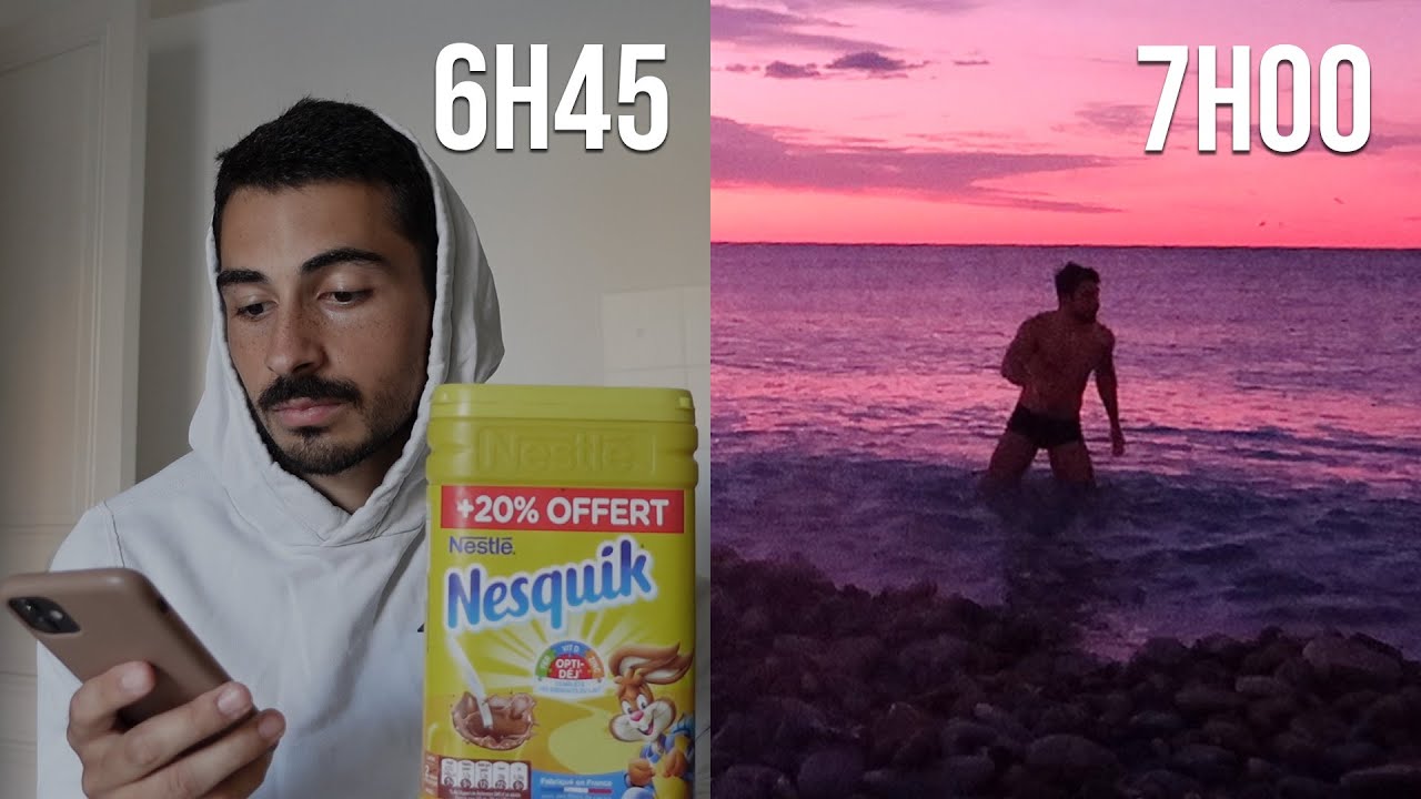 je me baigne chaque matin dans la mer