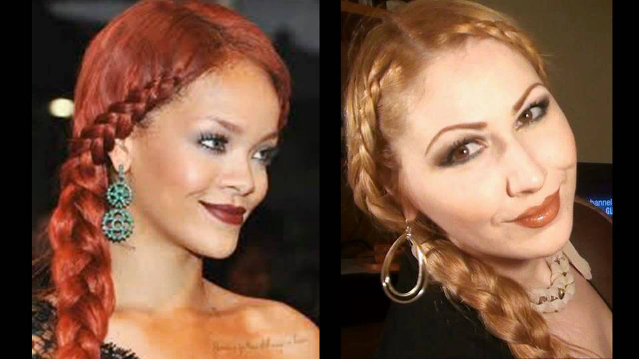 Peinado  Inspirado en RIHANNA, trenza Glam, para cualquier  ocasion especial