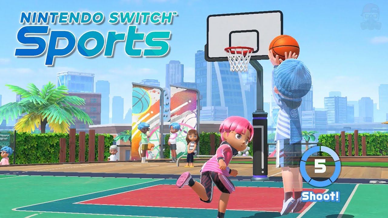 Nintendo Switch Sports - Basketball Gameplay