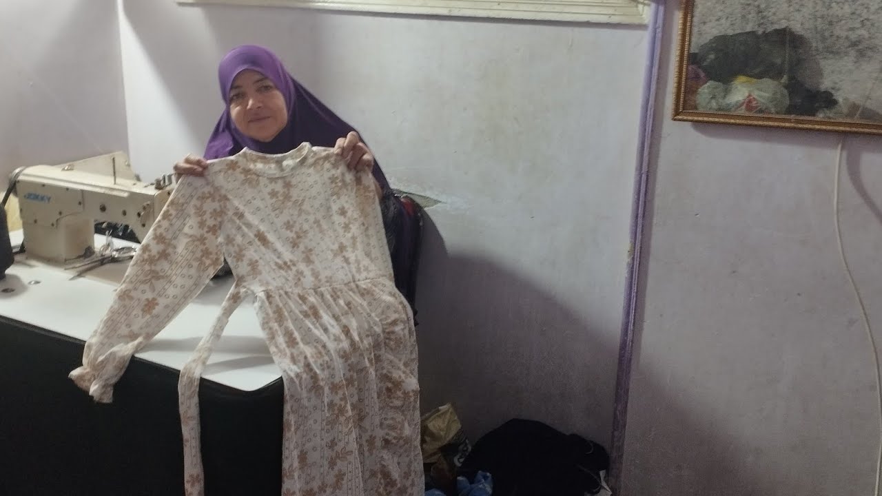 اتعلمي قص وخياطه الفستان بكل سهوله