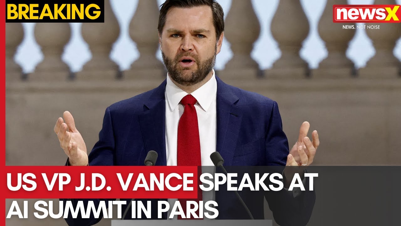 US VP J.D. Vance Speaks at AI Summit in Paris, France | NewsX