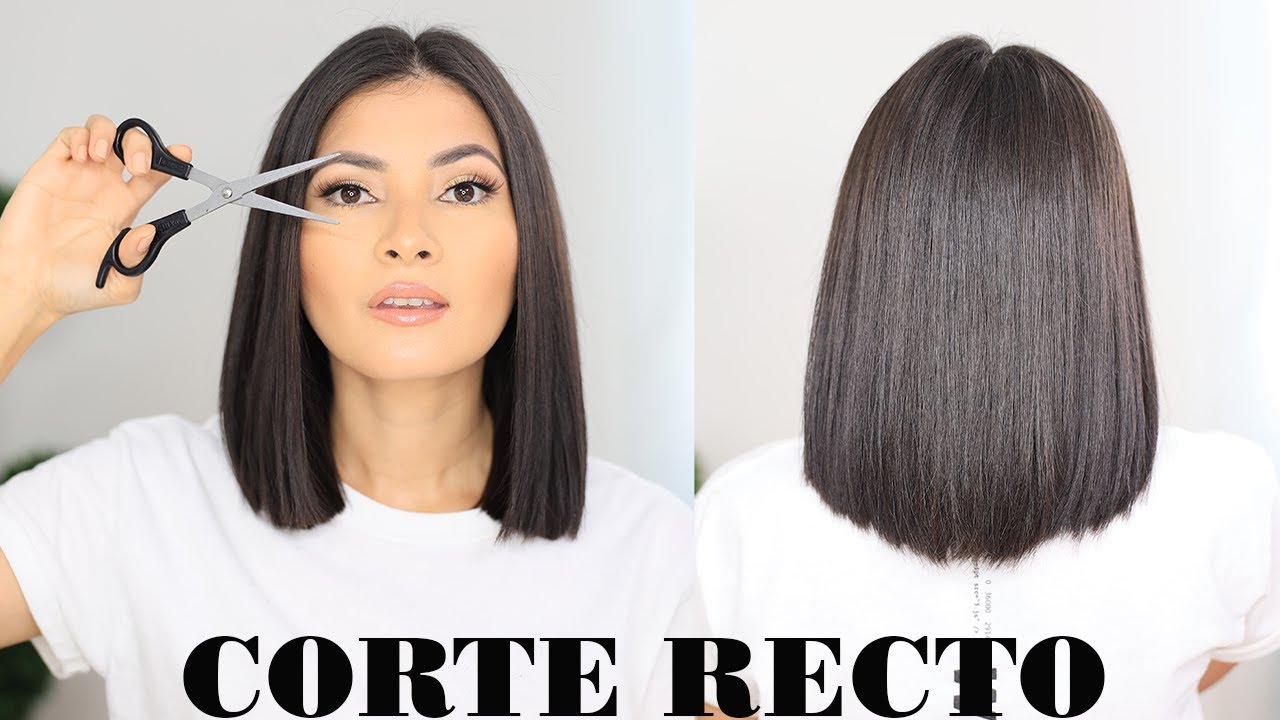 COMO CORTAR EL CABELLO RECTO EN CASA | LO HICE POR PRIMERA VEZ |  Bessy Dressy