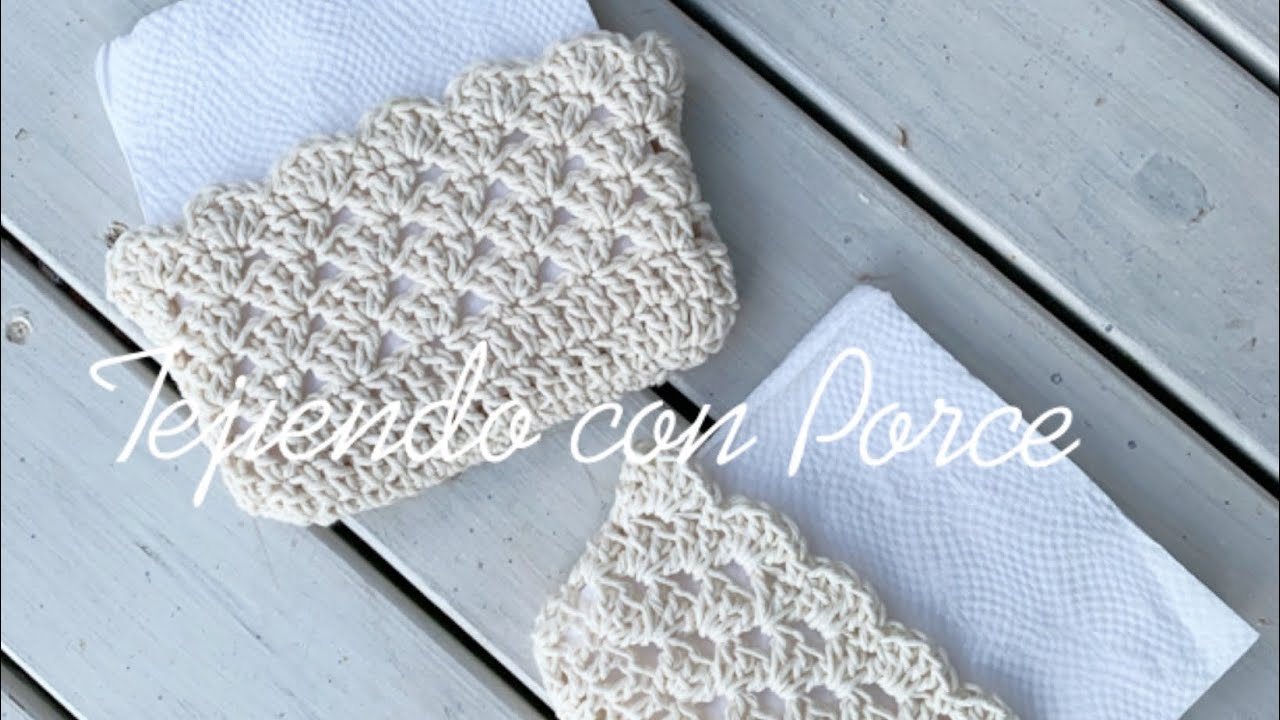 Servilletero a crochet #servilleteroporce