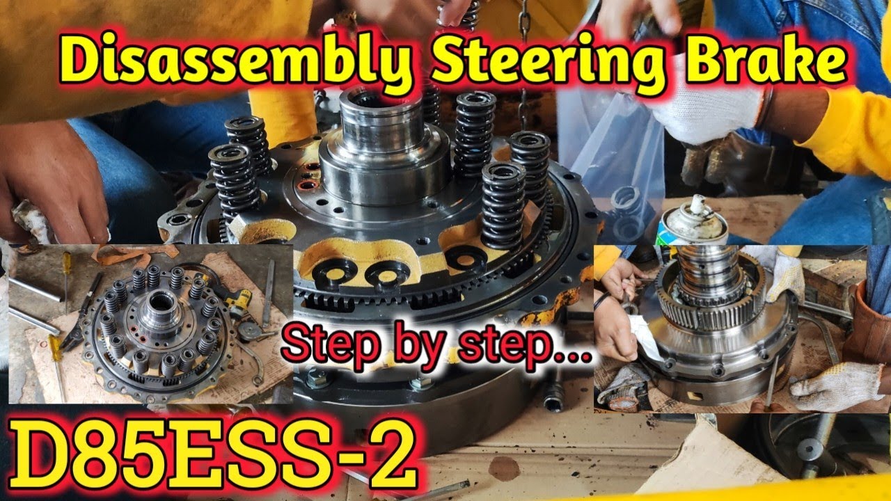 Disassembly steering brake D85ESS-2 ( Cara bongkar steering brake )