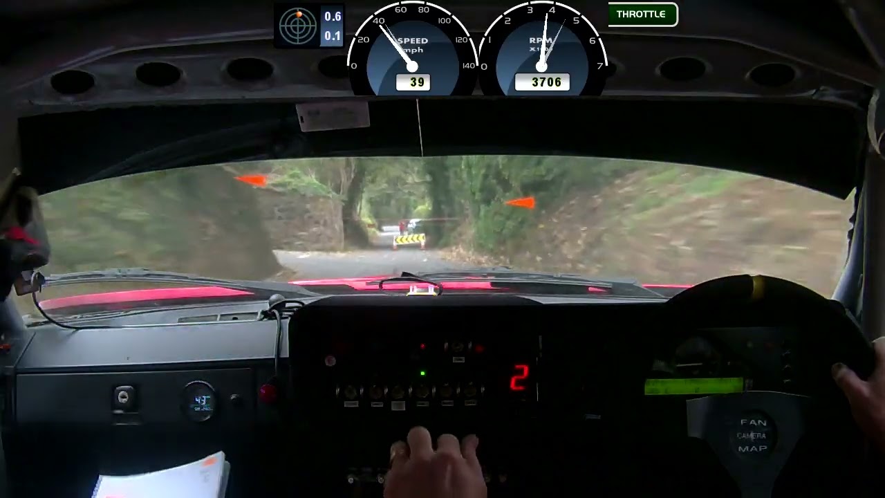 Jersey Rally 2025 Stage 19 Triumph TR7 V8 catching a MK2.