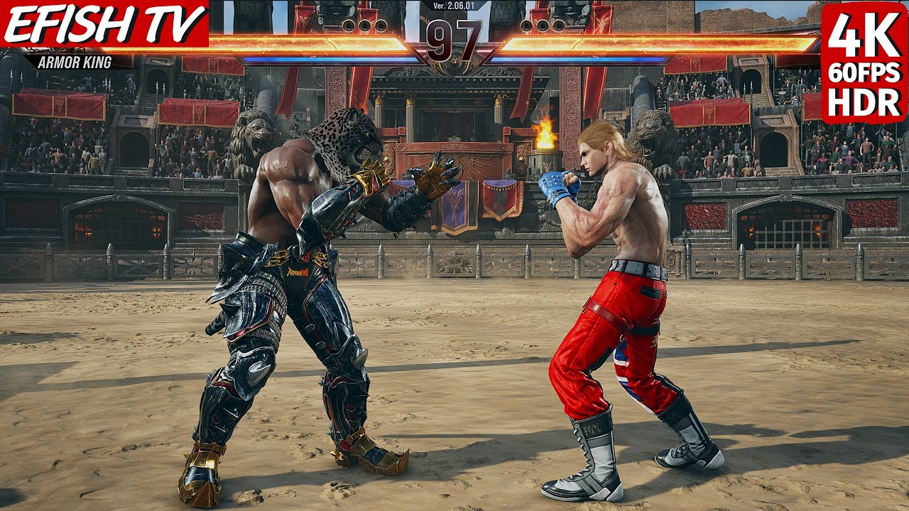 Армор Кинг против Стива Фокса (Самый сложный ИИ) &mdash; Tekken 8