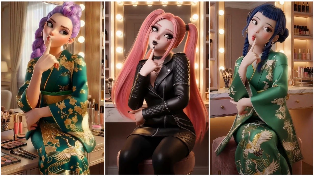 Rumi vs Mira MAKEUP Trend Mega Battle 💄💖 🎬 #KPopDemonHunters