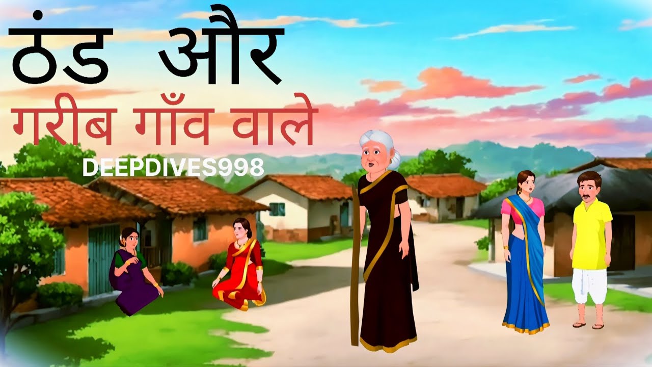 ठंड और गरीब गाँव वाले || Cartoon Moral Story || Hindi kahaniya||DEEPDIVES998 ||