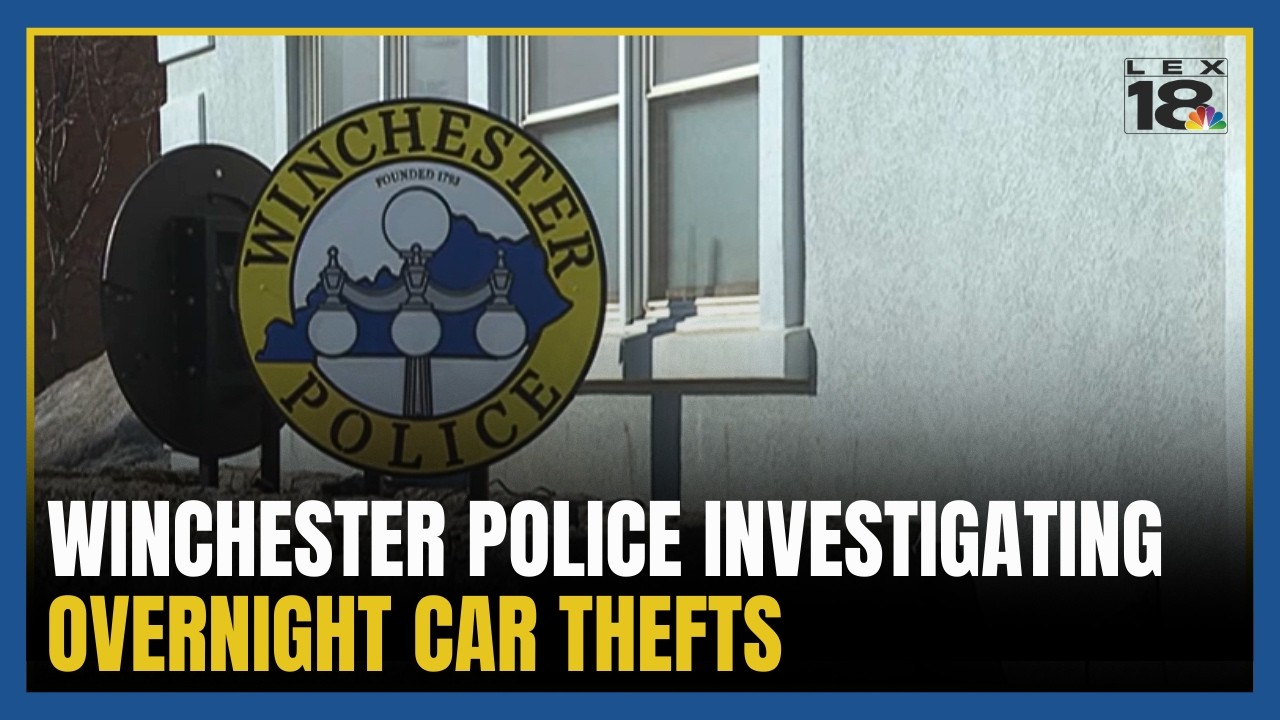 'So important to lock your car at night': Winchester Police investigating overnight car thefts
