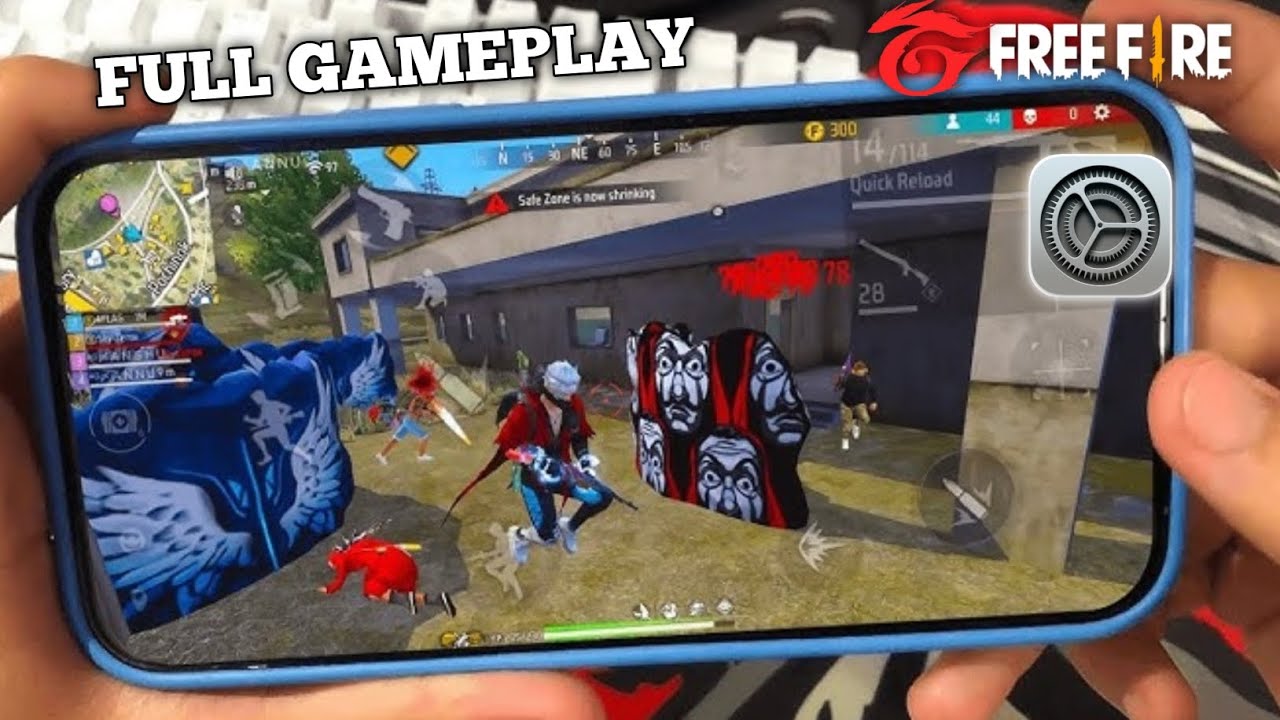 Iphone 11 Free Fire Gameplay test full max settings HUD+DPI+ MACRO 4 gb ram🤯2019 