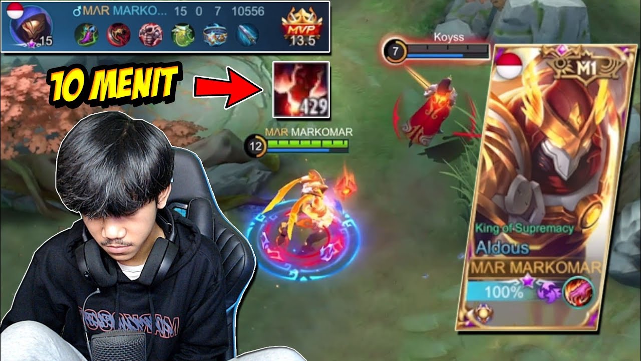 ALDOUS 429 STACK 10 MENIT AUTO GOD AMONG MEN BOY - Mobile legends