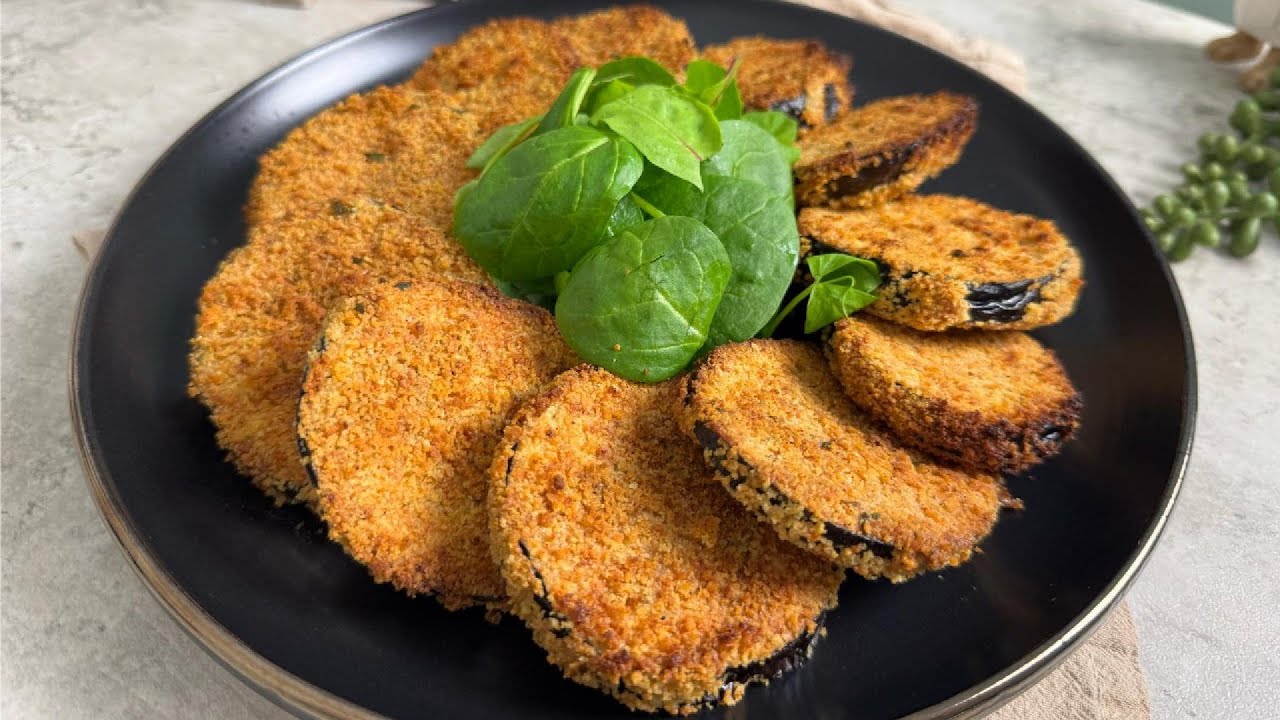 BERINJELA EMPANADA NA AIRFRYER | CROCANTE E SEQUINHA