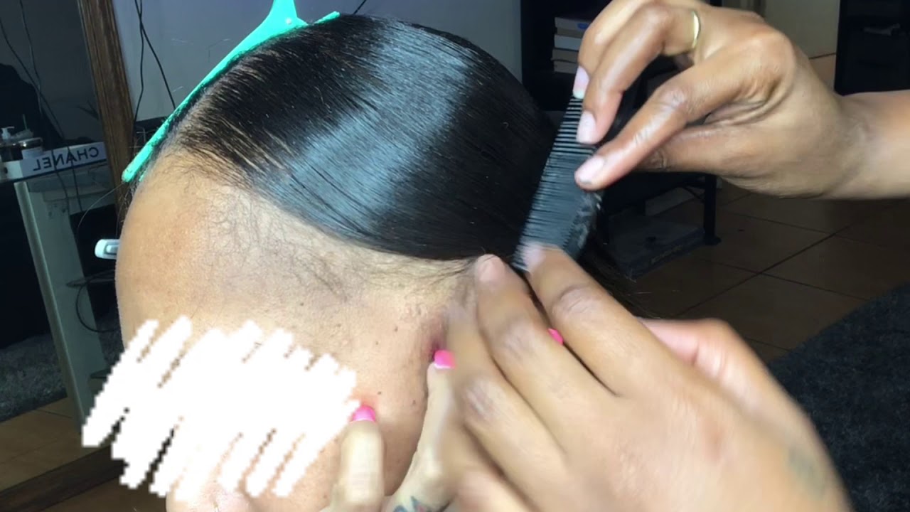 SLEEK MIDDLE PART PONYTAIL | THIN EDGES APPROVED!