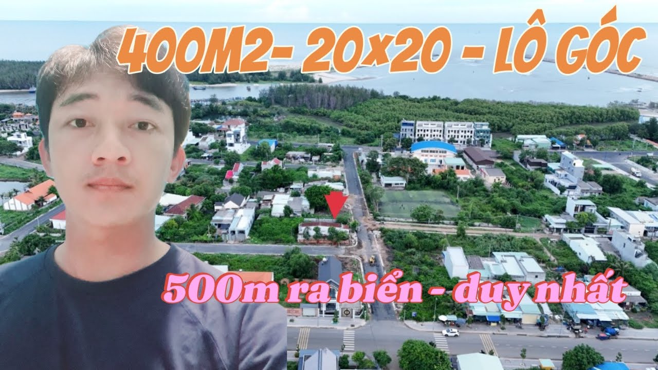 BÁN GẤP!SIÊU PHẦM NGHỈ DƯỠNG, KINH DOANH - 400M2 - 20X20 - LÔ GÓC. 800M ra bãi tắm LỘC AN chỉ 6.2tỷ
