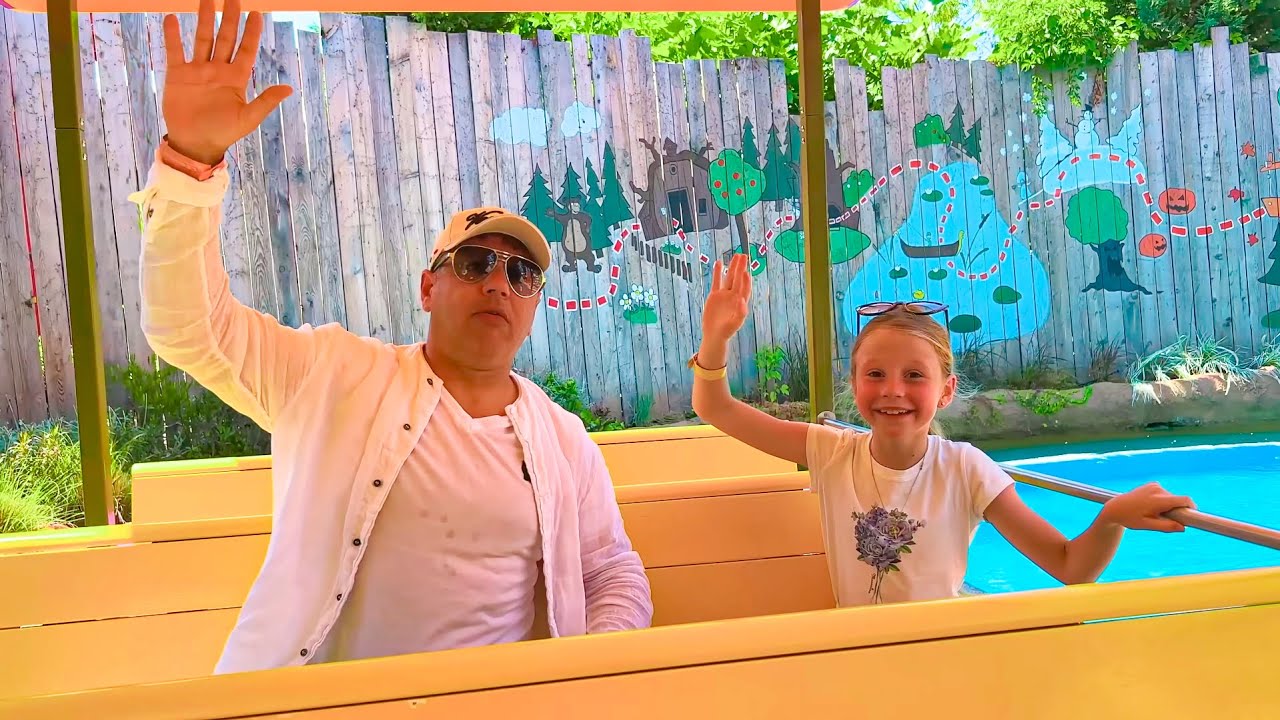 Nastya et papa voyage amusant en famille - Balade Masha et ours pour les enfants