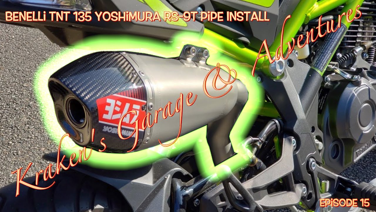 Установка трубы Benelli TnT 135 Yoshimura и перенастройка впрыска топлива.