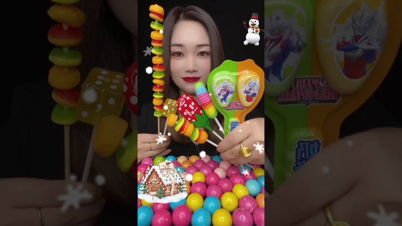 Sweet candy snack p589#mukbang #candy