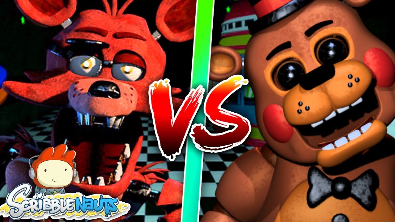 FREDDY FNAF VS FOXY FNAF | SCRIBBLENAUTS UNLIMITED