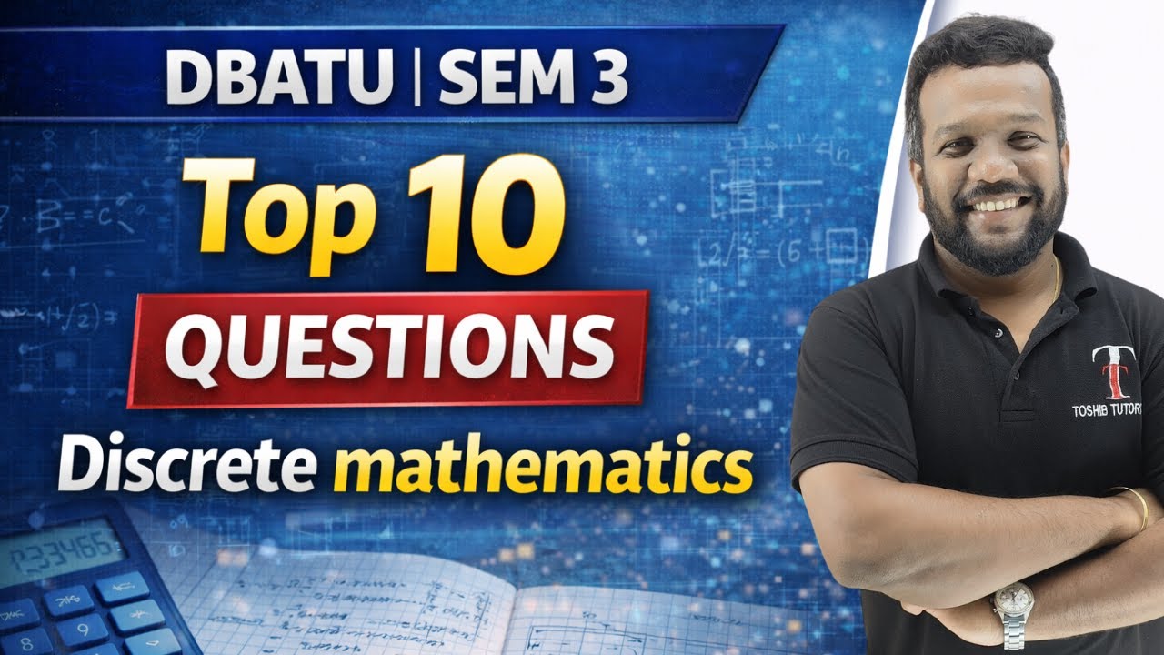 Discrete Mathematics DBATU | Question Bank | Toshib Tutorials