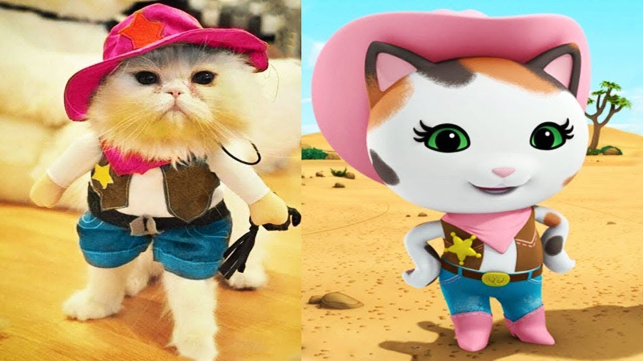 Шериф Келли и Дикий Запад мультик 🐱 Персонажи в реальной жизни