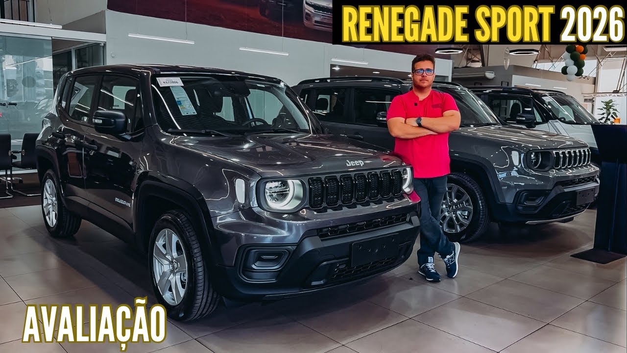 NOVO JEEP RENEGADE SPORT 2026 - O NOVO RENEGADE DE ENTRADA
