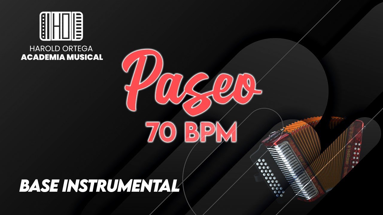 PISTA BASE RITMICA PASEO VALLENATO - 70 BPM