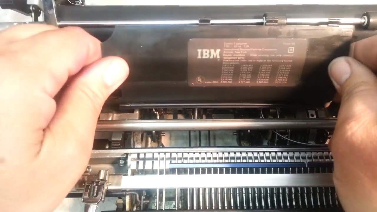 How to remove dust / operational cover / shield IBM Selectric Typewriter