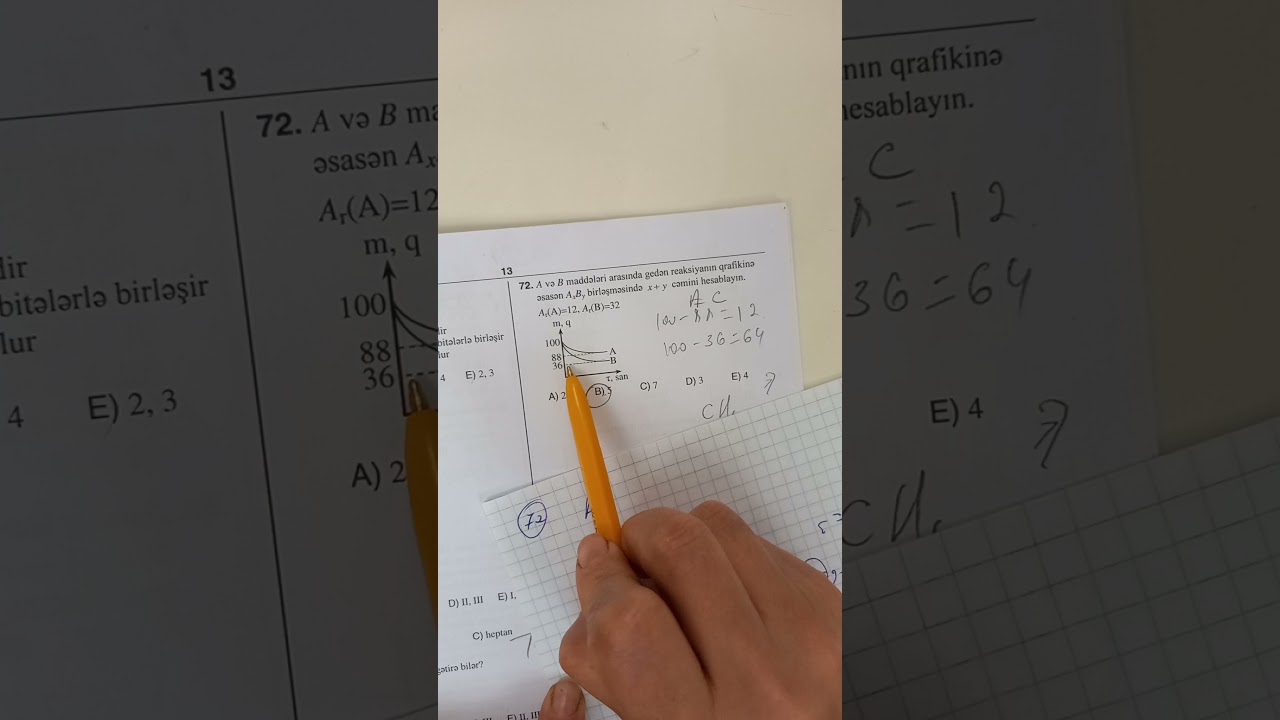 Dim sınaq imtahanı 19 dekabr 2021 kimya sualları izahı