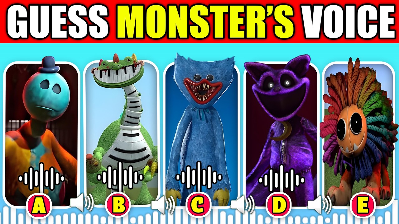 🔊IMPOSSIBLE Poppy playtime Chapter 5 Voice Quiz + Real One Quiz + Their Favorites! | Huggy Wuggy