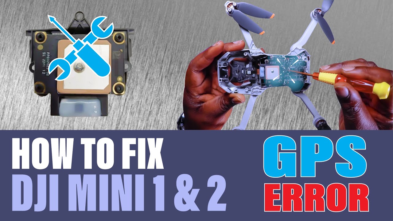 How to Fix Dji Mini 1 & 2 GPS Error - GPS module replacement. Navigation system error fix.
