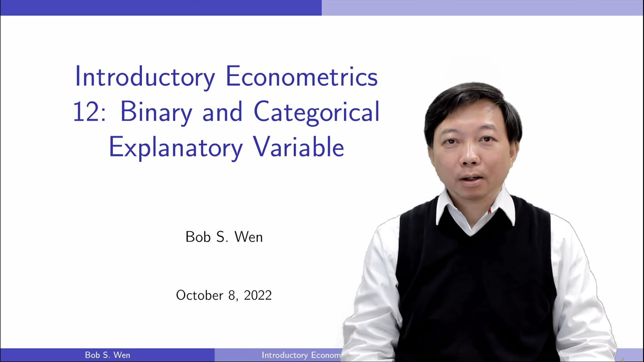 Binary and Categorical Explanatory Variables | Introductory Econometrics 12