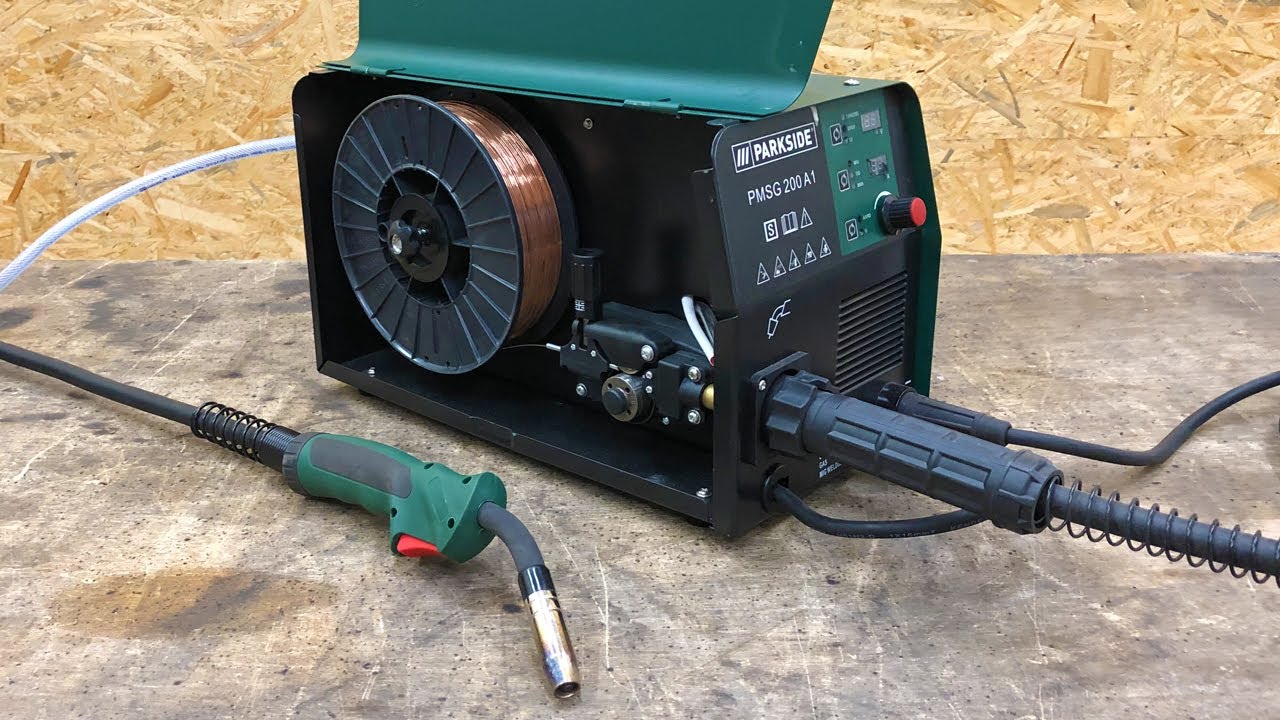 MAG Welding with the Lidl PARKSIDE ® PMSG 200 A1 MIG/MAG TIG MMA Multi Welder / Multischweißgerät