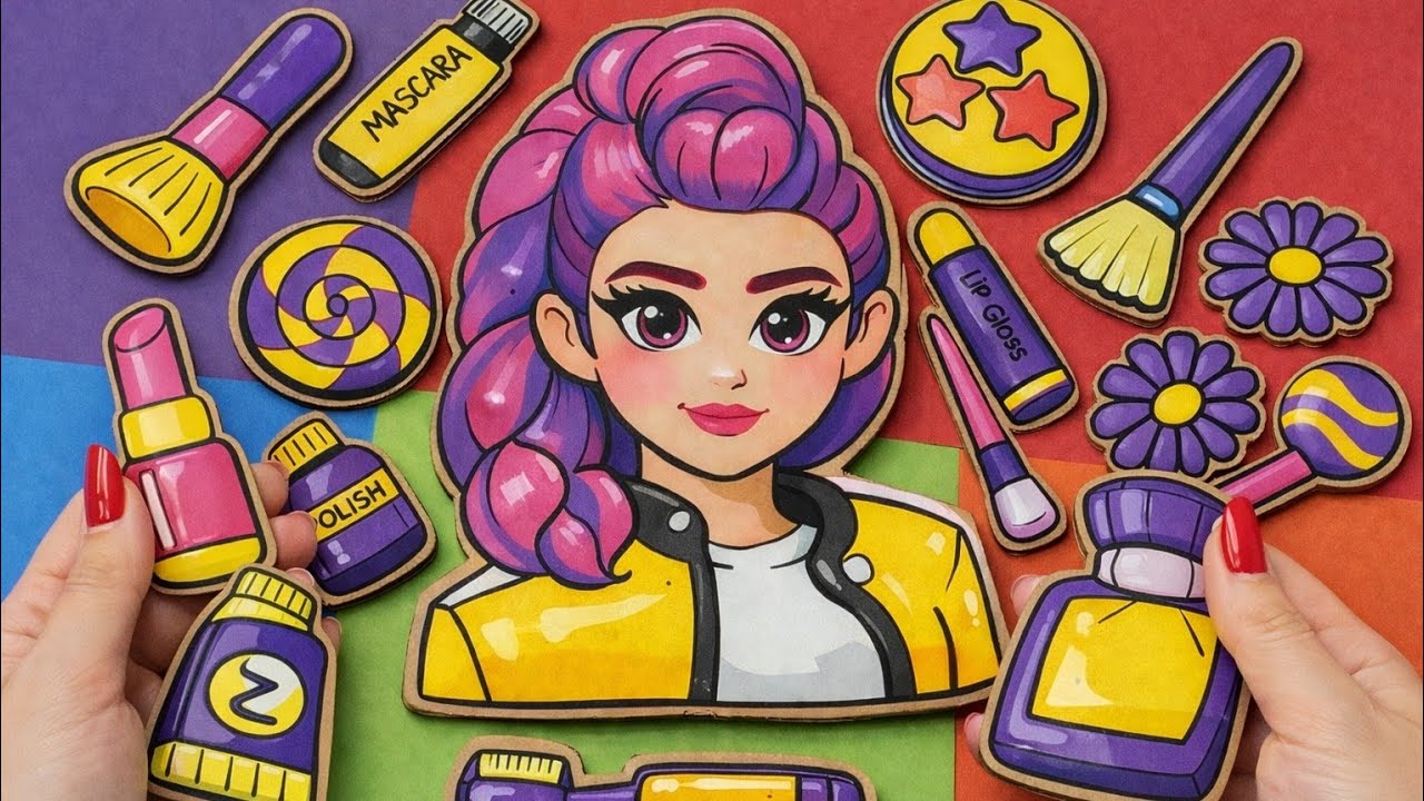 💜paper diy 💜Makeup & Skincare Squishy k_pop with Squishy cosmetics 