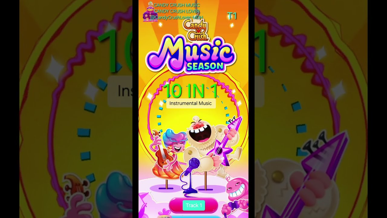 10 IN 1, CANDY CRUSH MUSIC, INSTRUMENTAL MUSIC , RELAXING MUSIC.CANDY CRUSH SAGA.