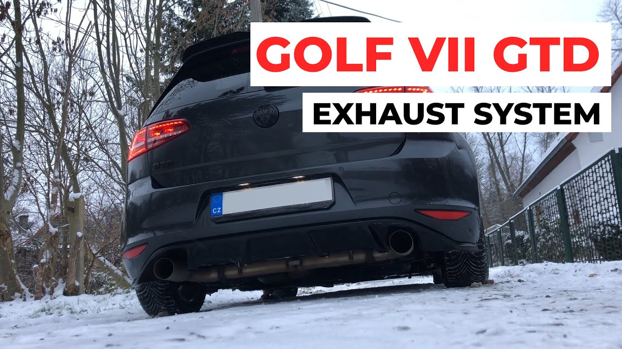 GOLF 7 2.0 GTD - Sound exhaust system (with DPF + CAT)