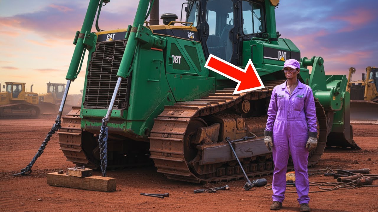 Sie erklärten diesen Kettenbulldozer zum Totalschaden bis die Mechanikerin das Gutachten ignorierte