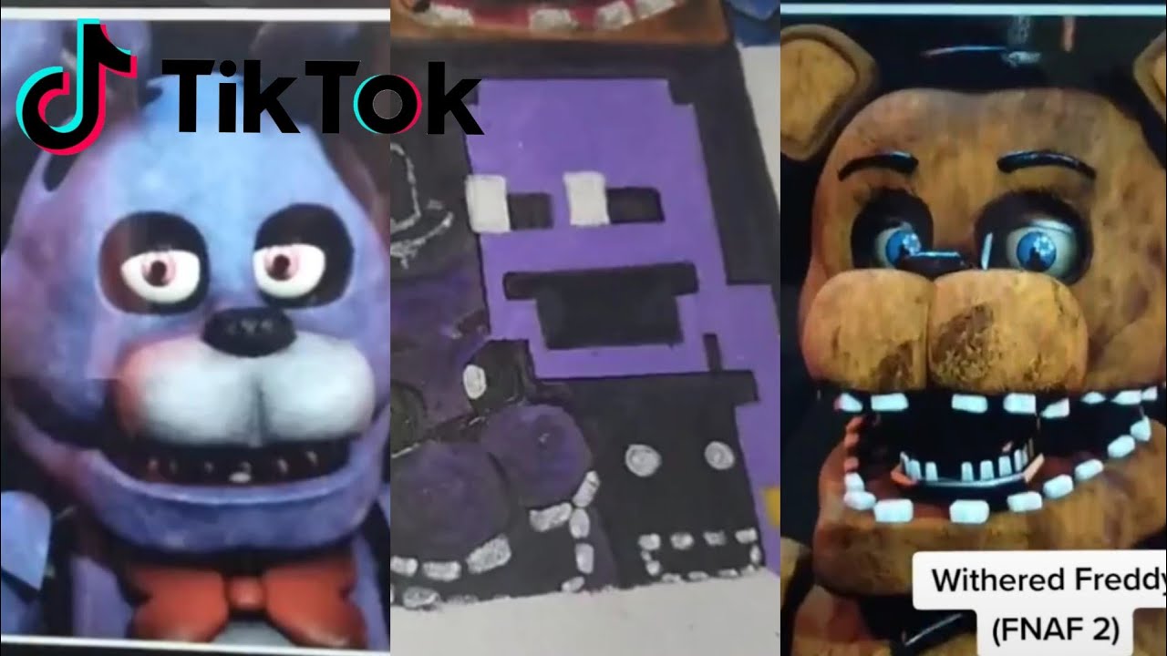 РИСОВАНИЕ ПЕРСОНАЖЕЙ FNAF || Подборка артов в Tik Tok🎨