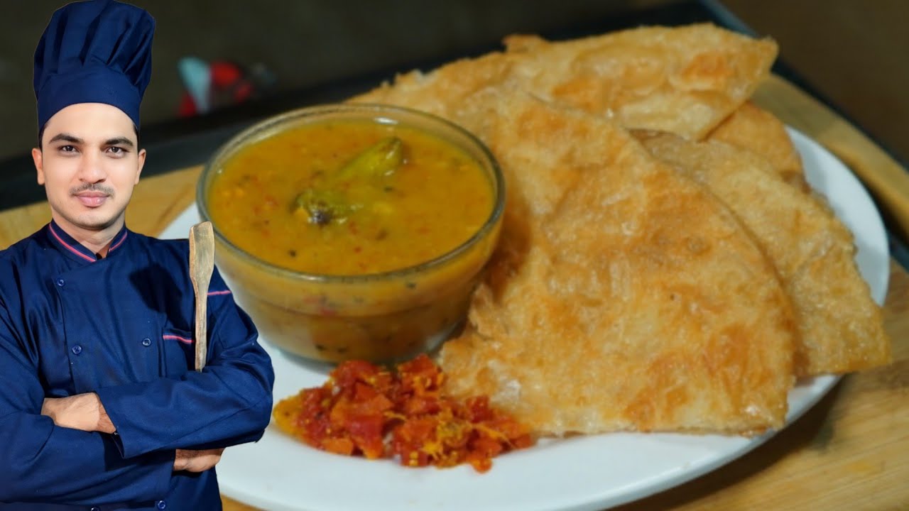 Crispy Puri paratha With Aloo Tarkari Recipe|Chef M Afzal