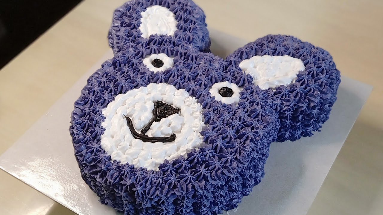 Teddy Bear Cake / Simple and  Easy Cake Design in Tamil