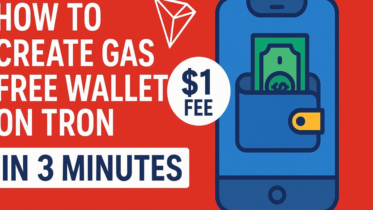 Create a Gas Free wallet with TRON (TRX) In 3 minutes (ONLY $1 FEE PER Transaction!)