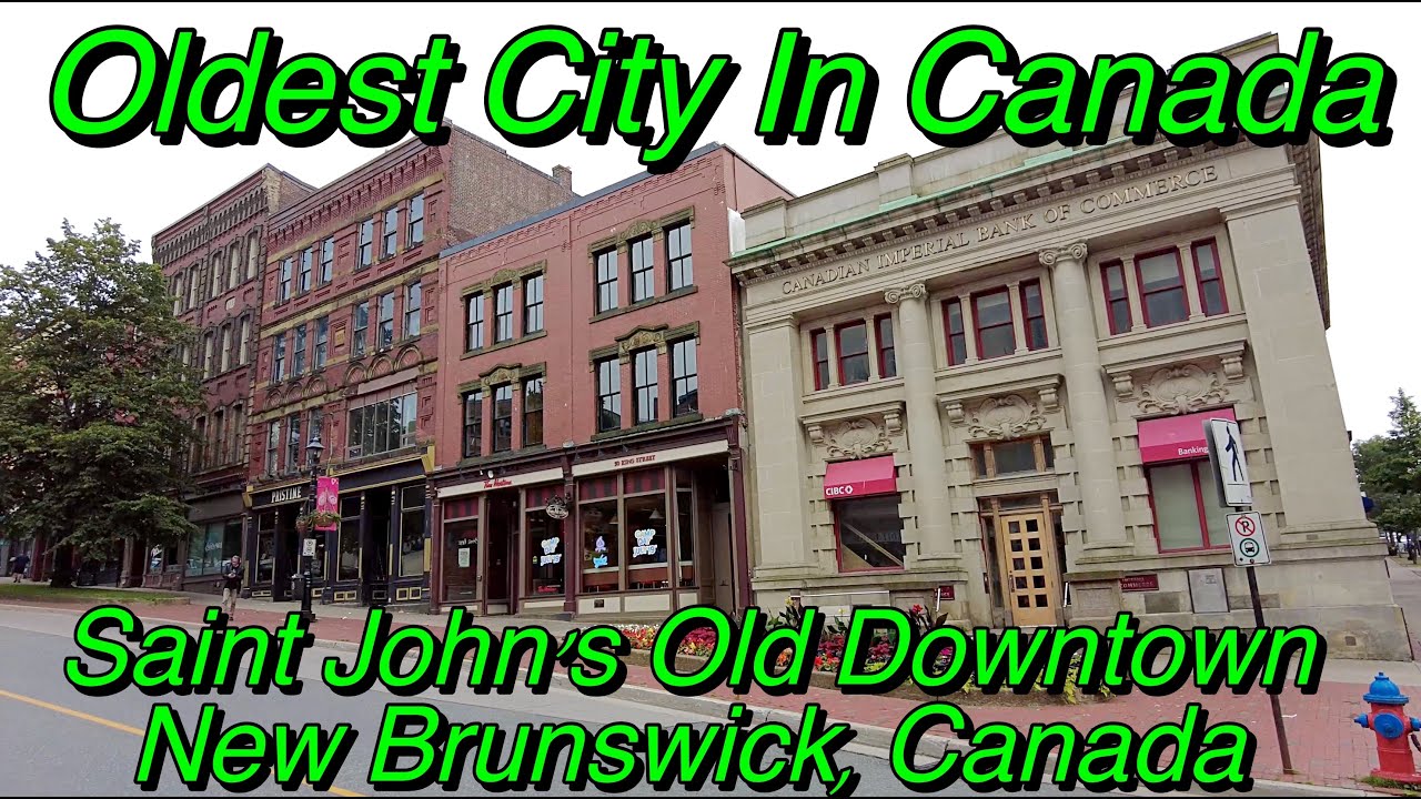 4K Saint John's Old Downtown, New Brunswick, Canada